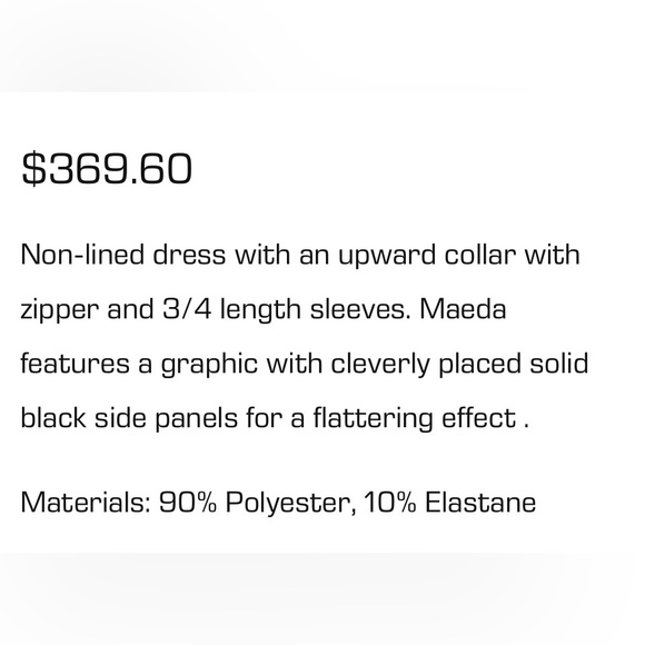 COP.COPINE MAEDA DRESS  NWOT - Picture 11 of 12